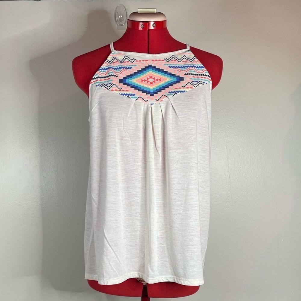 Jolt Multicolor Graphic TankTop Sz L